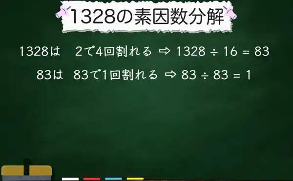 1328の素因数分解