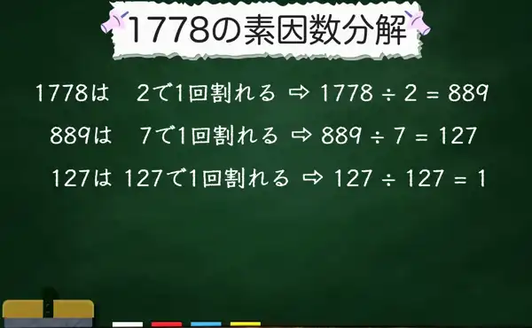 1778の素因数分解