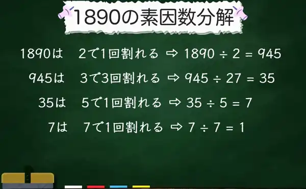 1890の素因数分解
