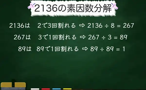 2136の素因数分解