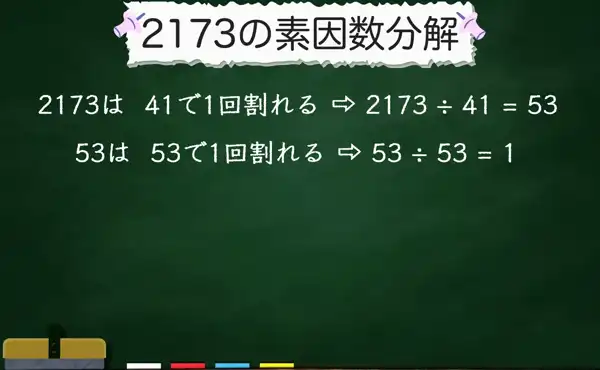 2173の素因数分解