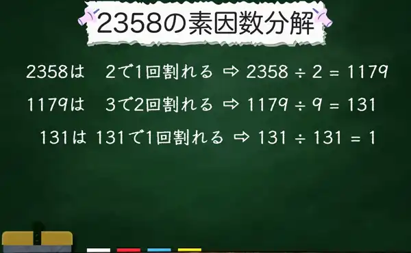 2358の素因数分解