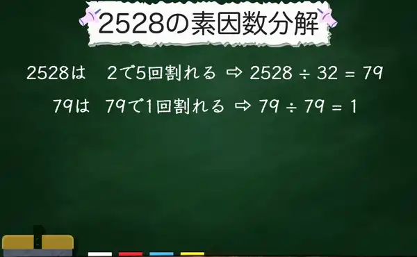 2528の素因数分解