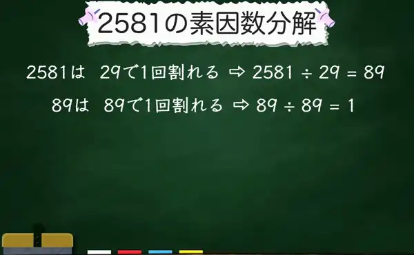 2581の素因数分解