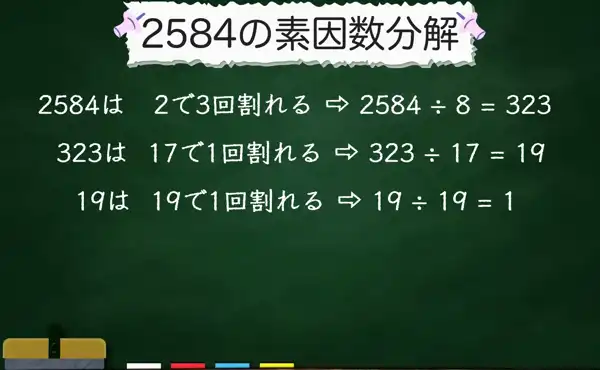 2584の素因数分解