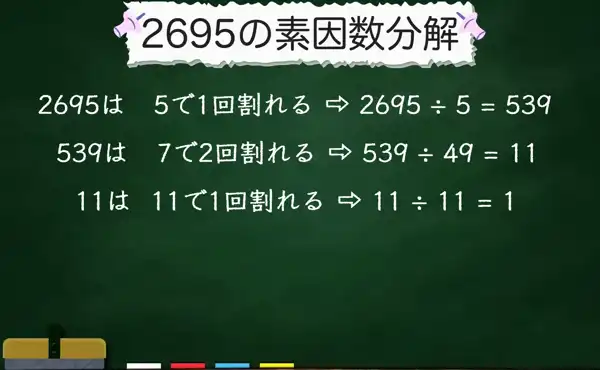 2695の素因数分解