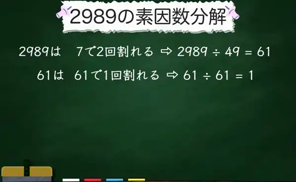2989の素因数分解
