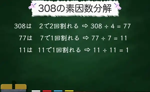 308の素因数分解