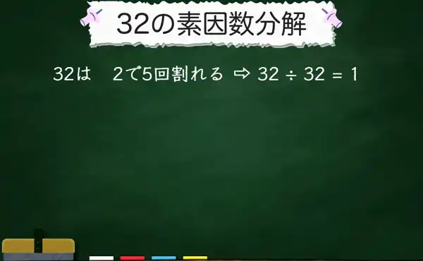 32の素因数分解