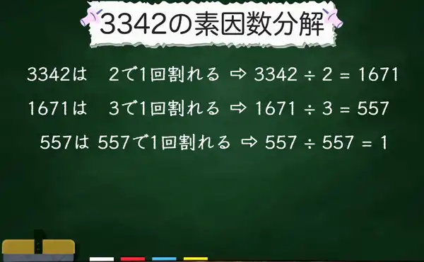 3342の素因数分解