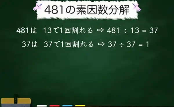 481の素因数分解