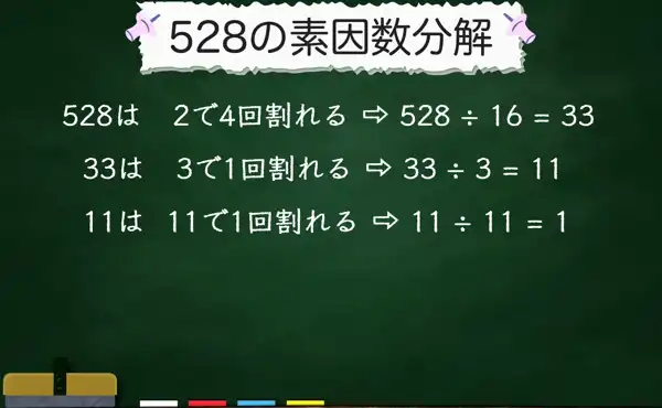 528の素因数分解