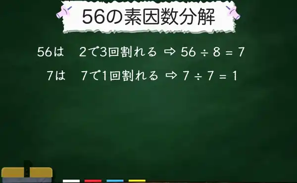 56の素因数分解