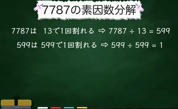 7787の素因数分解