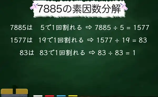 7885の素因数分解