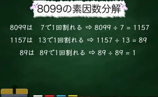 8099の素因数分解