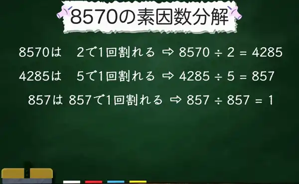 8570の素因数分解
