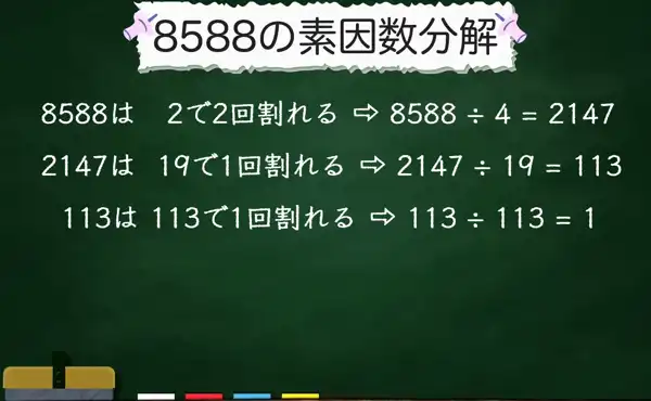 8588の素因数分解