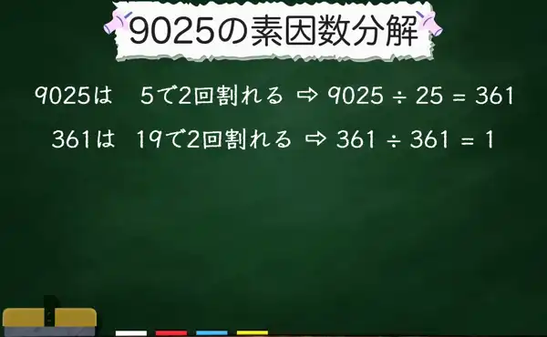 9025の素因数分解