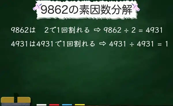 9862の素因数分解