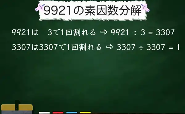9921の素因数分解