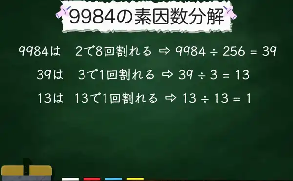 9984の素因数分解