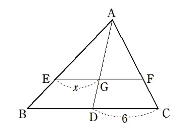 三角形の重心の例