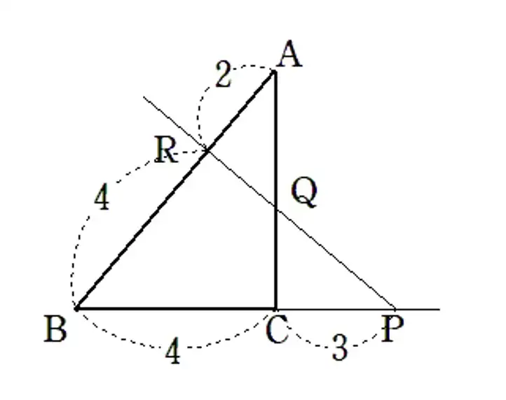 メネラウスの定理の例