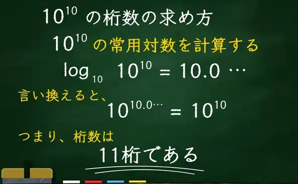 10の10乗の桁数