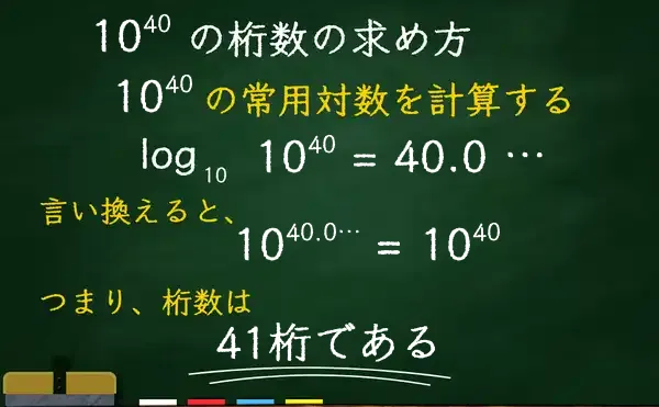10の40乗の桁数