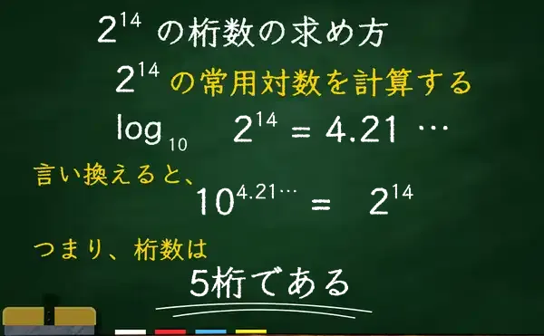 2の14乗の桁数