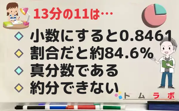 11分の13の特徴