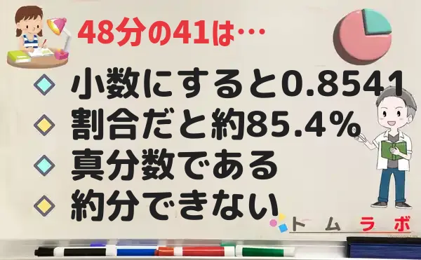 41分の48の特徴